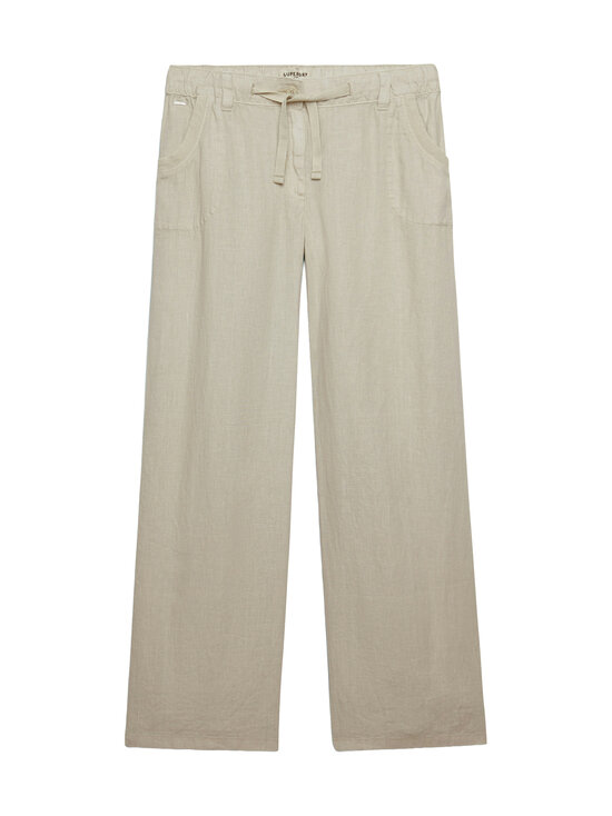 Superdry - Low Rise -pellavahousut - 1LC LIGHT STONE BEIGE | Stockmann - photo 1