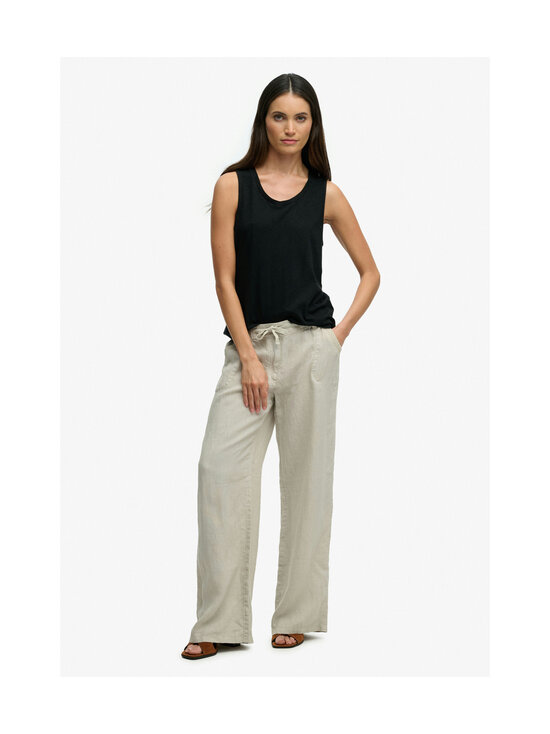 Superdry - Low Rise -pellavahousut - 1LC LIGHT STONE BEIGE | Stockmann - photo 2