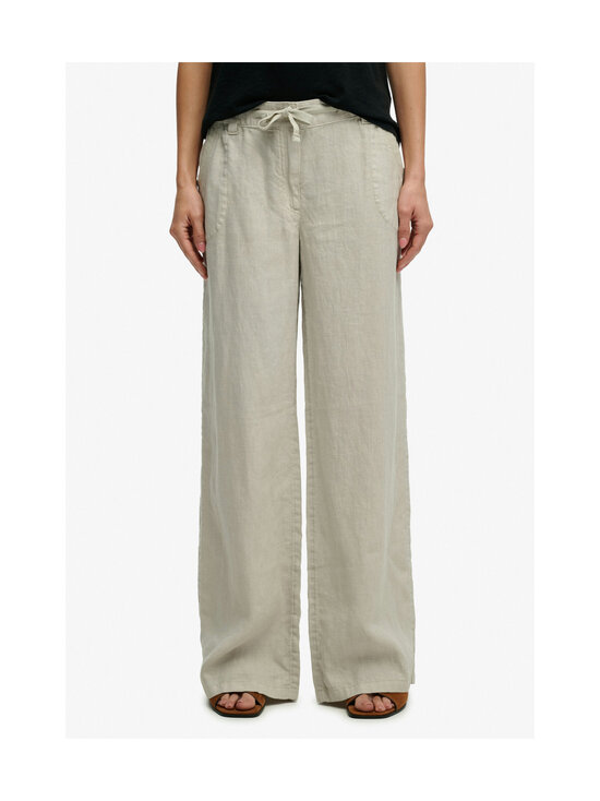 Superdry - Low Rise -pellavahousut - 1LC LIGHT STONE BEIGE | Stockmann - photo 4