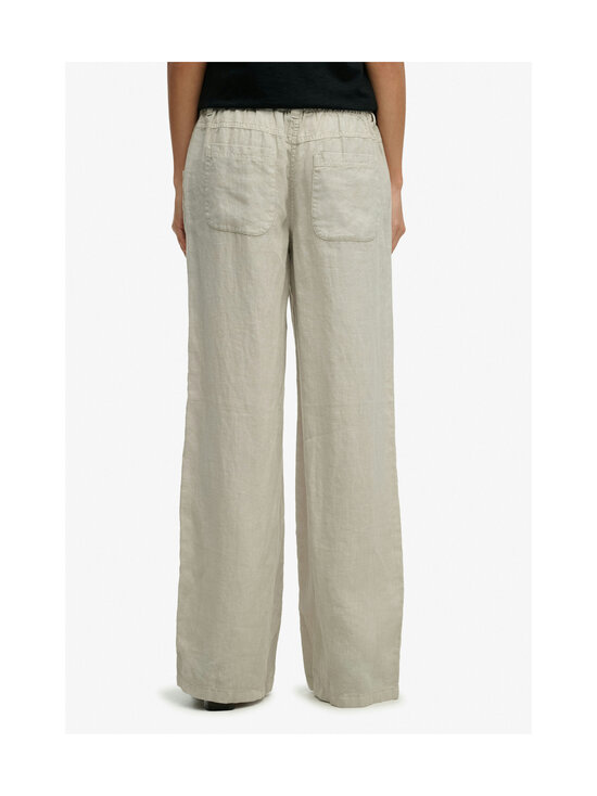 Superdry - Low Rise -pellavahousut - 1LC LIGHT STONE BEIGE | Stockmann - photo 5