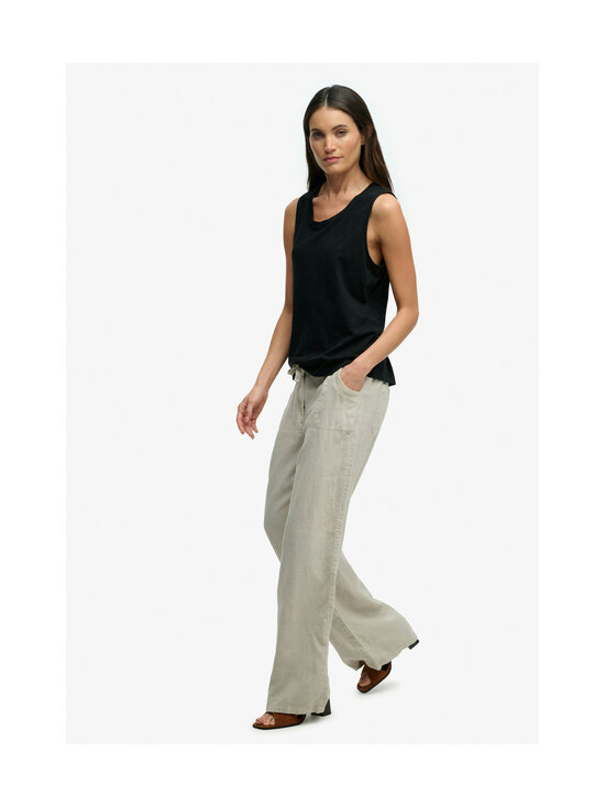 Superdry - Low Rise -pellavahousut - 1LC LIGHT STONE BEIGE | Stockmann - photo 6