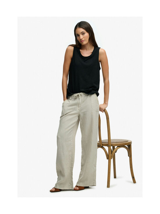 Superdry - Low Rise -pellavahousut - 1LC LIGHT STONE BEIGE | Stockmann - photo 7