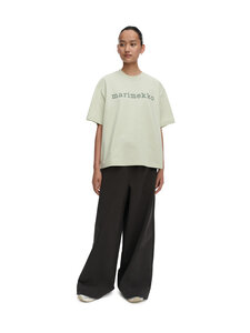 Marimekko - Veisto Logo Placement T-krekls - 660 LIGHT GREEN LIGHT GREEN | Stockmann