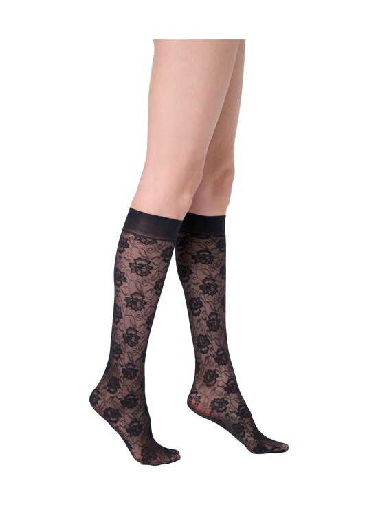 Oroblu - Lace Allure 30 den -polvisukat - BLACK | Stockmann - photo 1