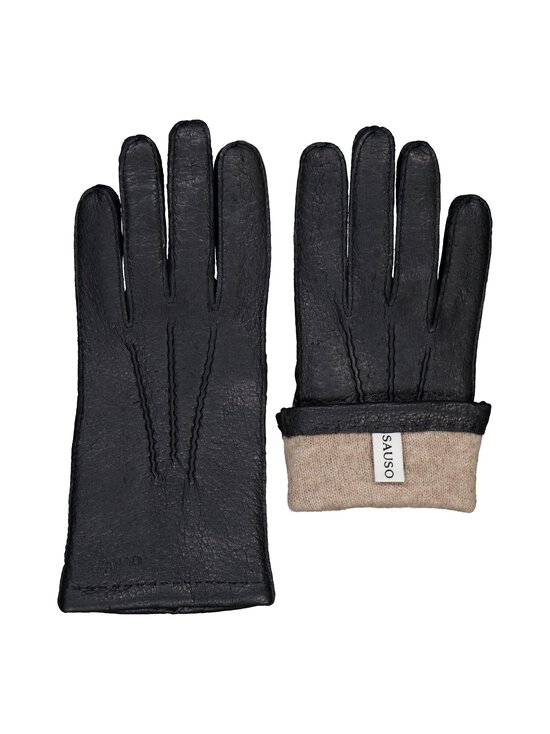 Sauso - Hugo Peccary -nahkakäsineet - BLACK BLACK | Stockmann - photo 4