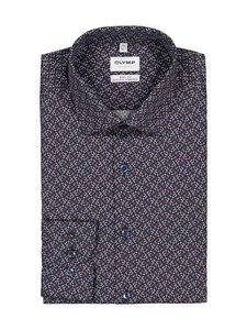 Olymp - Body Fit apdrukāts krekls ar apkakli - 18 MARINE | Stockmann