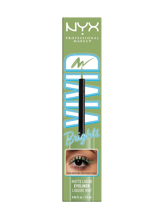 NYX Professional Makeup - Vivid Brights Liquid Liner eyeliner -silmänrajauskynä - 02 GHOSTED GREEN - photo 4 NYX Professional Makeup - Vivid Brights Liquid Liner eyeliner -silmänrajauskynä - 02 GHOSTED GREEN | Stockmann - photo 4