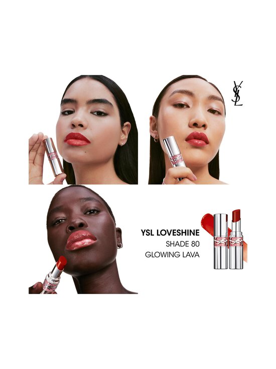 Yves Saint Laurent - YSL LOVESHINE Lipstick -huulipuna - 80 GLOWING LAVA - photo 4 Yves Saint Laurent - YSL LOVESHINE Lipstick -huulipuna - 80 GLOWING LAVA | Stockmann - photo 4