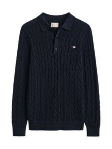 GANT - Classic-palmikkoneule - 433 EVENING BLUE | Stockmann