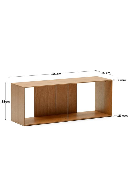 Kave Home - Litto-hyllymoduuli tammi suuri / 101 x 38 cm - BEIGE | Stockmann - photo 7