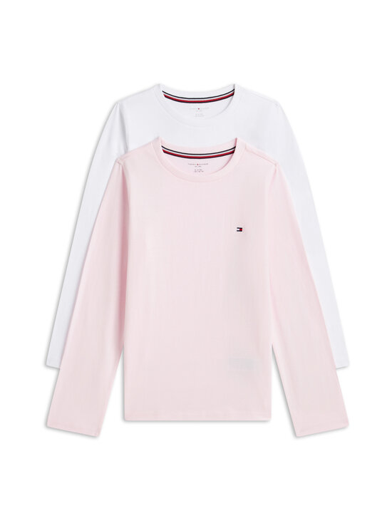 Tommy Hilfiger - Cotton t-paita 2-pack - 0VJ LIGHT PINK/WHITE | Stockmann - photo 1