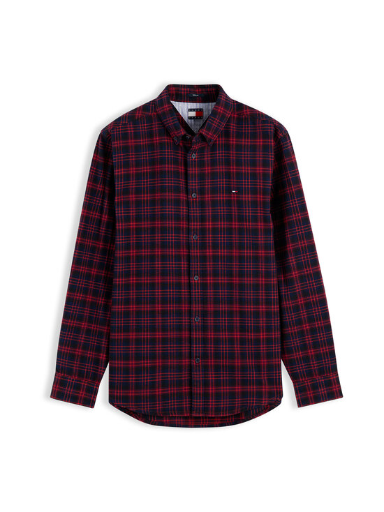 Tommy Jeans - TJM Regular Fit Check -flanellikauluspaita - 0QL FIERCE RED CHECK | Stockmann - photo 1