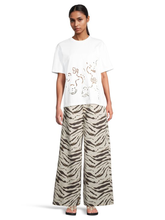Ganni - Embroidery Anglais t-paita - 151 BRIGHT WHITE | Stockmann - photo 2