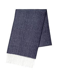 Stockholm Kravatt - Herringbone Wool -kaulaliina 30 x 200 cm - 1NAVY | Stockmann