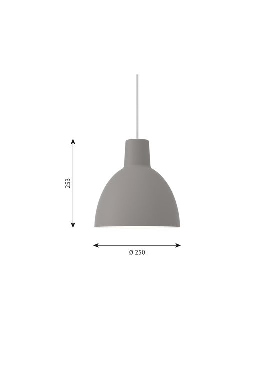 Louis Poulsen - Toldbod-riippuvalaisin Ø 25 cm - GREY - photo 2 Louis Poulsen - Toldbod-riippuvalaisin Ø 25 cm - GREY | Stockmann - photo 2