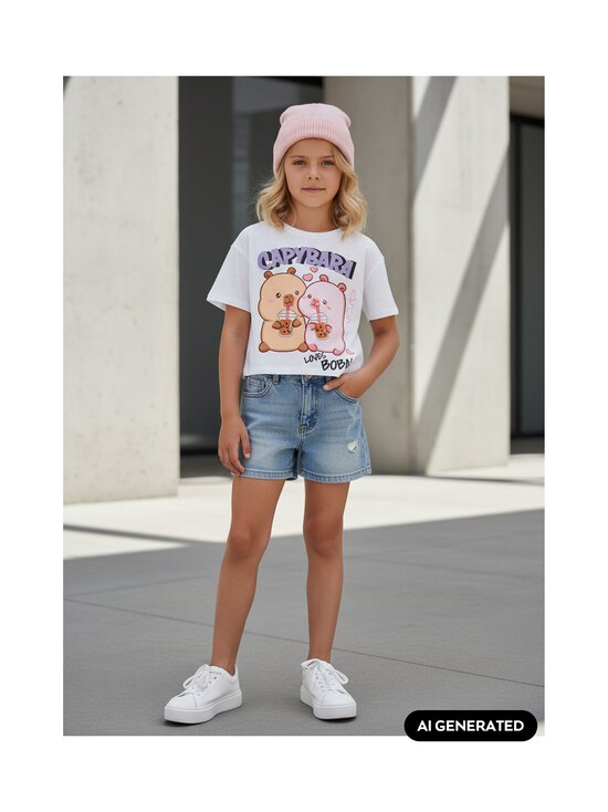 Name It - NkfSylla Capybara -t-paita - BRIGHT WHITE | Stockmann - photo 4