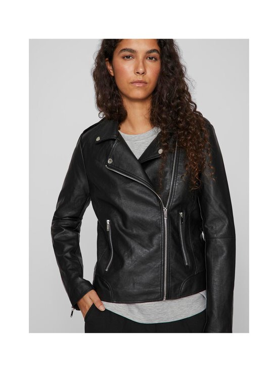 Vila - ViCara mākslīgās ādas jaka - BLACK (MUSTA) | Stockmann - photo 7
