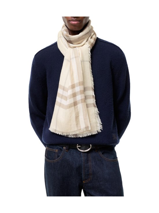 Burberry - Medium Check - villa-silkkihuivi - C5732 SESAME BEIGE CHECK | Stockmann - photo 5