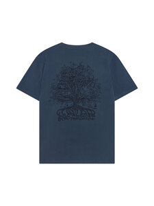 Knowledge Cotton Apparel - Badge t-paita - 1226 VINTAGE INDIGO | Stockmann