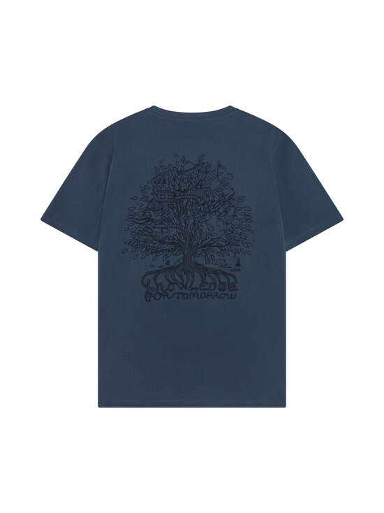 Knowledge Cotton Apparel - Badge t-paita - 1226 VINTAGE INDIGO | Stockmann - photo 1