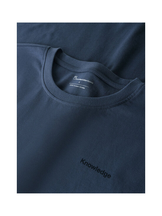 Knowledge Cotton Apparel - Badge t-paita - 1226 VINTAGE INDIGO | Stockmann - photo 3