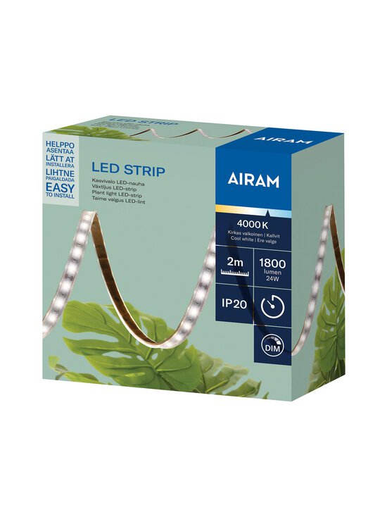 Airam - Plant Light Led Strip - LED-kasvivalaisin 2m - WHITE - photo 4 Airam - Plant Light Led Strip - LED-kasvivalaisin 2m - WHITE | Stockmann - photo 4