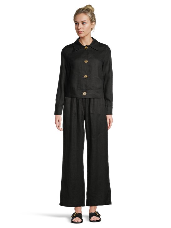SAND Copenhagen - Chioma-kevyt pellavatakki - 200 EBONY BLACK | Stockmann - photo 2
