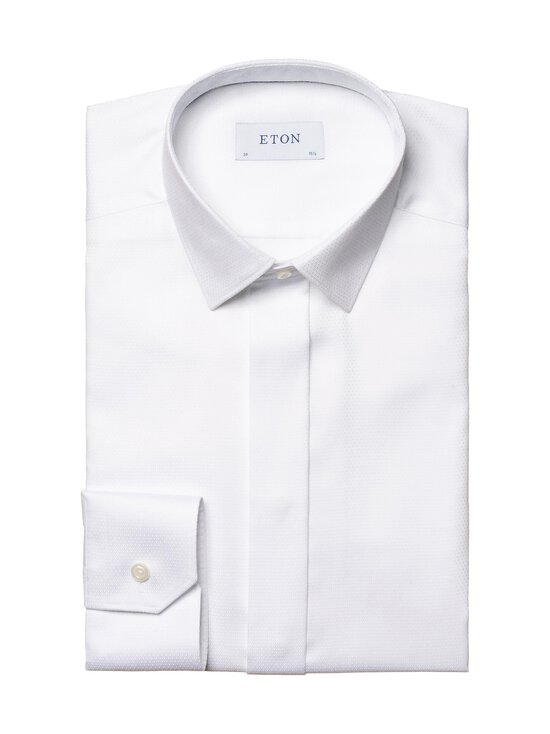 Slim Fit Geometric Evening krekls ar apkakli