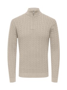 Only & Sons - OnsLoui Half Zip džemperis - OATMEAL DETAIL:MELANGE | Stockmann