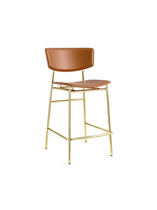 Calligaris - Fifties-baarituoli konjakinruskea nahka/messinki K 95 cm - BROWN | Stockmann - photo 2