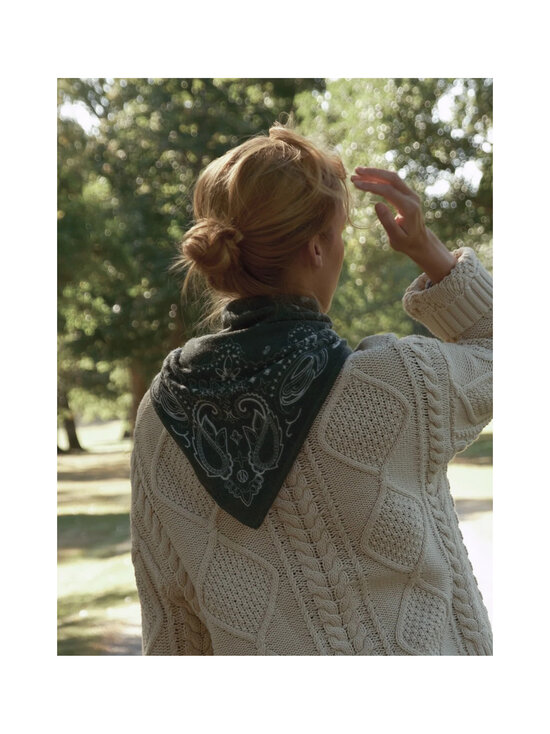 lescarf - Cashmere Paisley -huivi - GREEN & WHITE | Stockmann - photo 4
