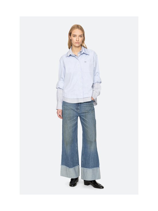 Sea NY - ZAYNA DBL LAYER BUTTON DOWN SHIRT Sea NY - BLUE | Stockmann - photo 7