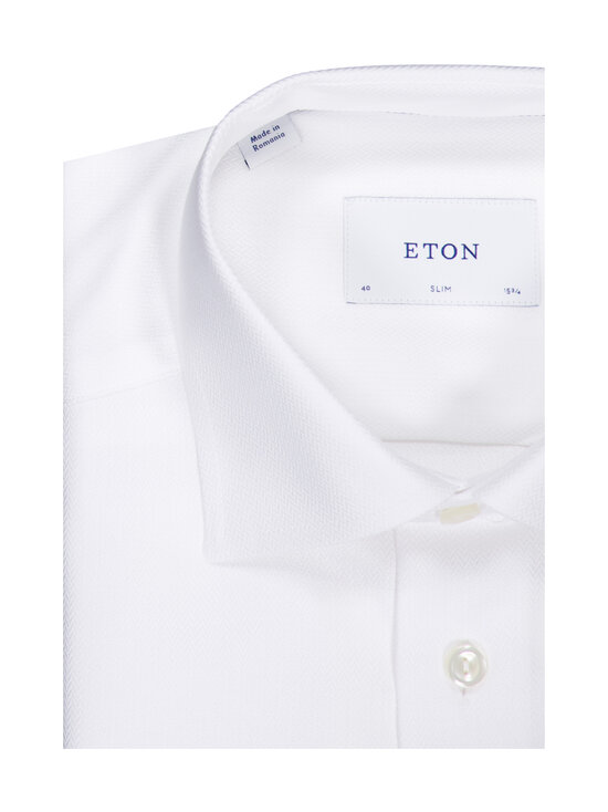 Eton - Herringbone Signature Twill Slim -kauluspaita - WHITE | Stockmann - photo 2