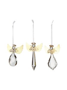 Villeroy & Boch - Klaasist ingel Winter Collage Accessoires Glass Hanging Ornament, 3 tk - KIRKAS/KULTA Villeroy & Boch - Klaasist ingel Winter Collage Accessoires Glass Hanging Ornament, 3 tk - KIRKAS/KULTA | Stockmann