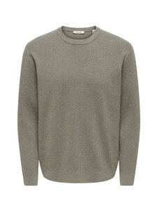 Only & Sons - OnsTing Relaxed -neule - CASTOR GRAY | Stockmann