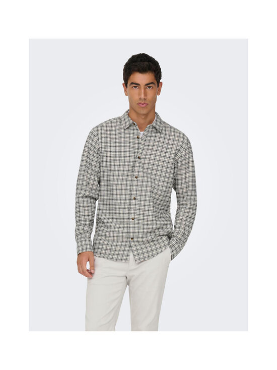 Only & Sons - Särk OnsGudmund - EGRET CHECKS:JET BLACK | Stockmann - photo 4