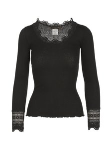 Rosemunde - Benita-silkkipuuvillapaita - 010 BLACK | Stockmann