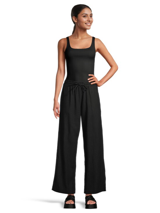 Freequent - Lava-pellavasekoitehousut - BLACK | Stockmann - photo 3