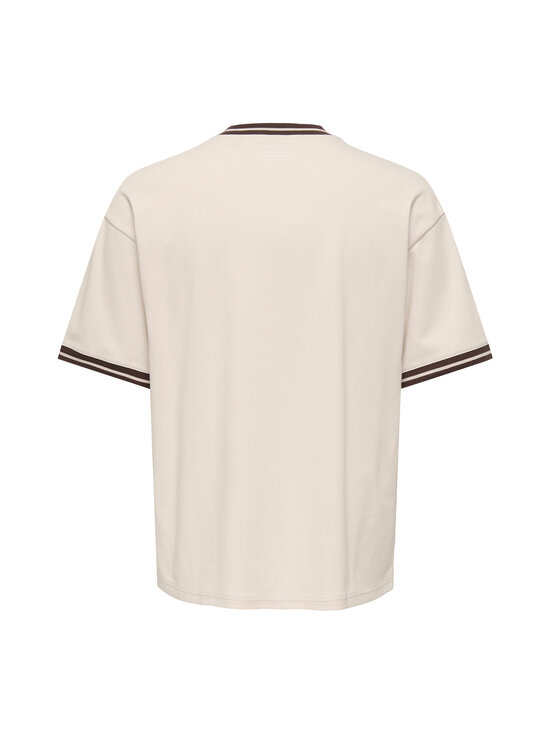 Only & Sons - OnsLes Classiques Caspian Boxy t-paita - WHITECAP GRAY PRINT:COFFEE BEAN | Stockmann - photo 2