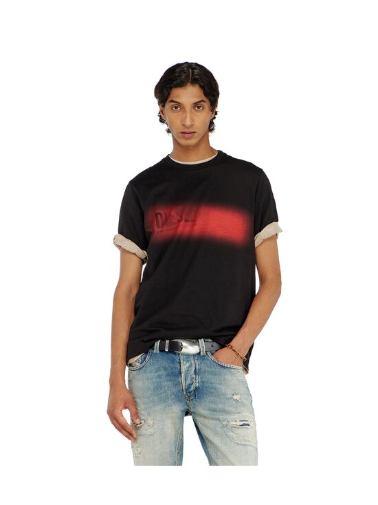 Diesel - Adjust Front Logo t-paita - 9XX BLACK | Stockmann - photo 2