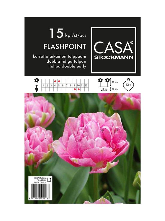 Kerrottu aikainen tulppaani -kukkasipulit
