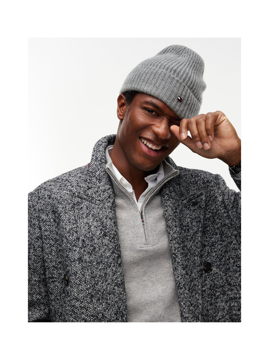 Tommy Hilfiger - Flag Cashmere -kashmirpipo - P7D MEDIUM GREY HEATHER | Stockmann - photo 4