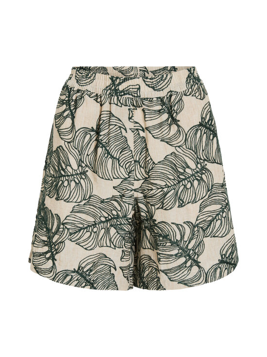 Vila - ViFlura High Waist -shortsit - BIRCH DETAIL:ATLANTIC DEEP EMBROIDERY | Stockmann - photo 1