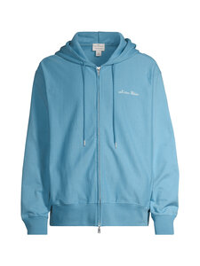Calvin Klein Jeans - Terry Script Full Zip jaka ar kapuci - VF5 BLUE STEAM | Stockmann