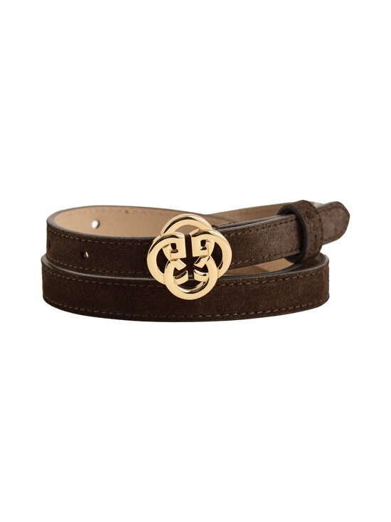 GANT - Monogram Buckle Slim -mokkanahkavyö - 202 DEEP BROWN | Stockmann - photo 1