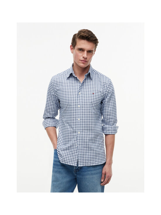 Tommy Hilfiger - Heritage Oxford Small Check -kauluspaita - 0MS BLUE SPELL / CHECK | Stockmann - photo 3