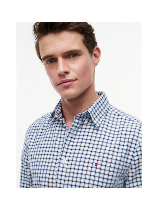 Tommy Hilfiger - Heritage Oxford Small Check -kauluspaita - 0MS BLUE SPELL / CHECK | Stockmann - photo 5