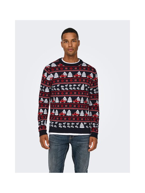 Only & Sons - OnsXmas Jaq -neulepaita - DARK NAVY - photo 3 Only & Sons - OnsXmas Jaq -neulepaita - DARK NAVY | Stockmann - photo 3