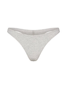 SKIMS - Everyday Cotton Thong -alushousut - LIGHT HEATHER GREY | Stockmann