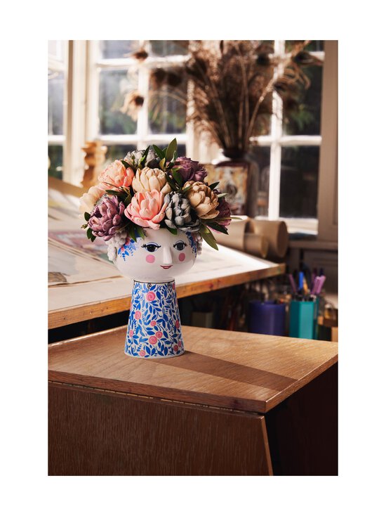 Bjørn Wiinblad - Eva vāze 18,5 cm - BLUE BLUE/ROSE | Stockmann - photo 5